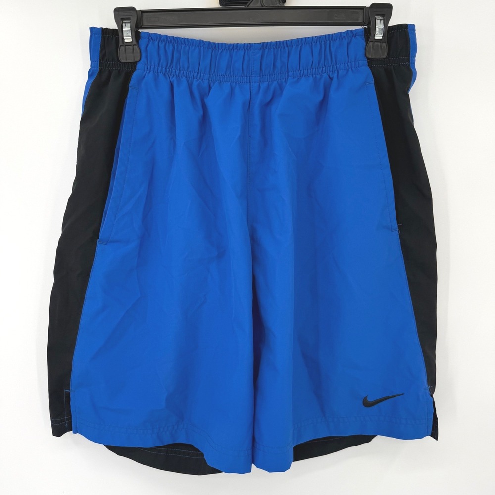 Nike Athletic Shorts Mens Medium Blue Dri-FIT Colorblock Training AT3719-405
